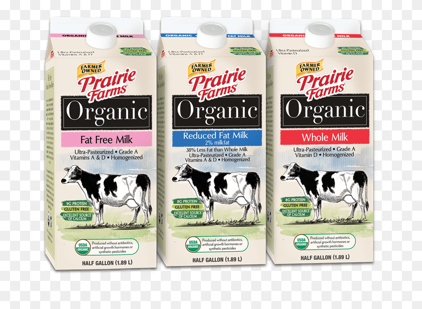 672x556 Organic Milk Group Prairie Farms Organic Milk, Cow, Cattle, Mammal HD PNG Download