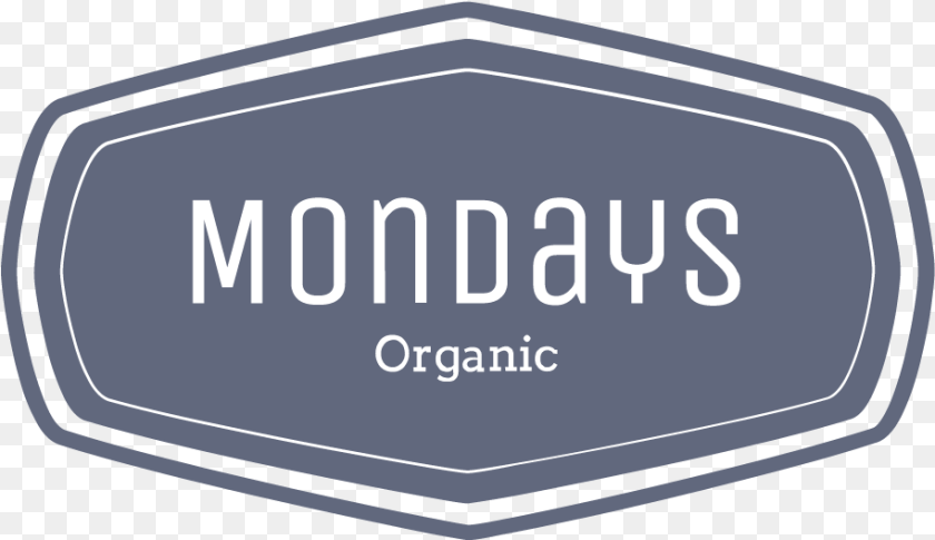 914x528 Organic Mondays Horizontal, Logo, Oval Sticker PNG