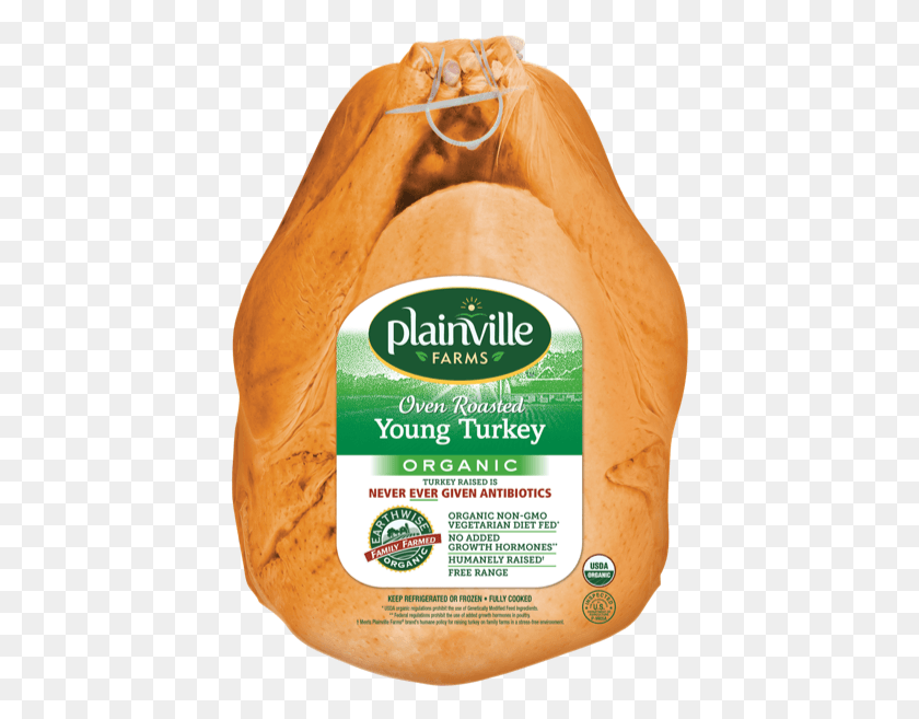 420x597 Organic Oven Roasted Whole Turkey Plainville Farms Whole Turkey, Plant, Food, Bread HD PNG Download