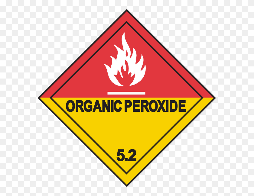 589x589 Organic Peroxide Class 5.2 Organic Peroxides, Symbol, Road Sign, Sign HD PNG Download