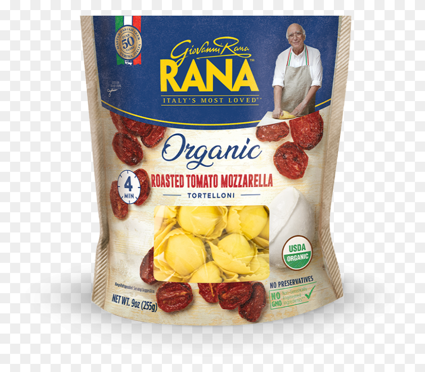 802x696 Organic Roasted Tomato Mozzarella Tortelloni Giovanni Rana Pasta Ravioli, Person, Human, Food HD PNG Download