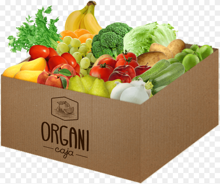 Organicaja Productos Org Nicos, Box, Food, Produce, Fruit Clipart PNG