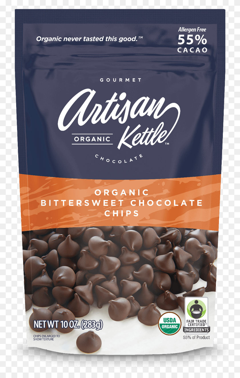 767x1259 Organically Delicious Artisan Kettle Organic Chocolate Morsels, Poster, Advertisement, Flyer HD PNG Download
