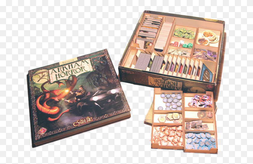 669x483 Organizer Compatible With Arkham Horror Arkham Horror, Book, Box, Tabletop HD PNG Download