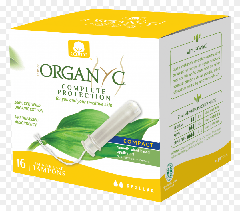 4265x3719 Organyc 100 Certified Organic Cotton Tampons Normal Organyc Pads And Tampons HD PNG Download