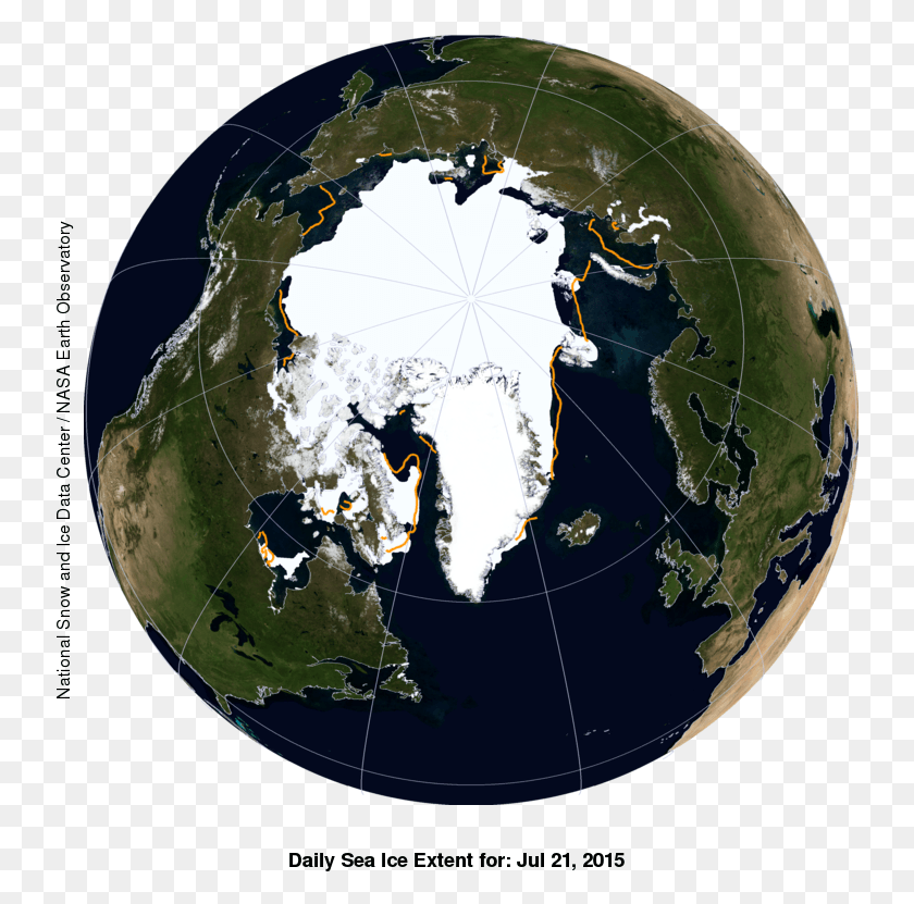 738x771 Orgdataseaice Indeximagesdaily Imagesn Bm Extent Arctic Sea Ice Satellite, Planet, Outer Space, Astronomy HD PNG Download