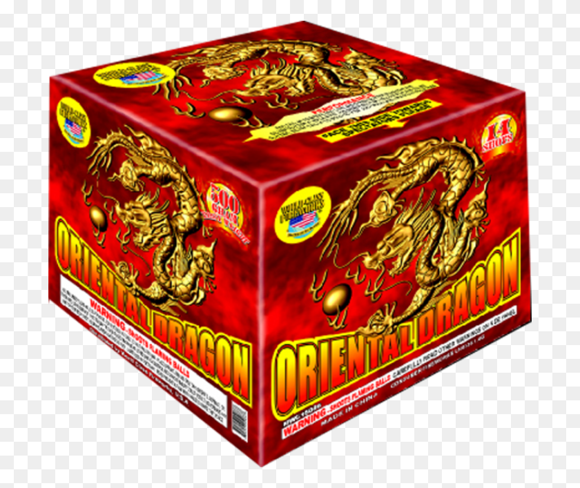 700x647 Oriental Dragon 500 Gramos Repetidores Aéreos Caja De Clase Mundial, Diwali, Cartón, Cartón Hd Png