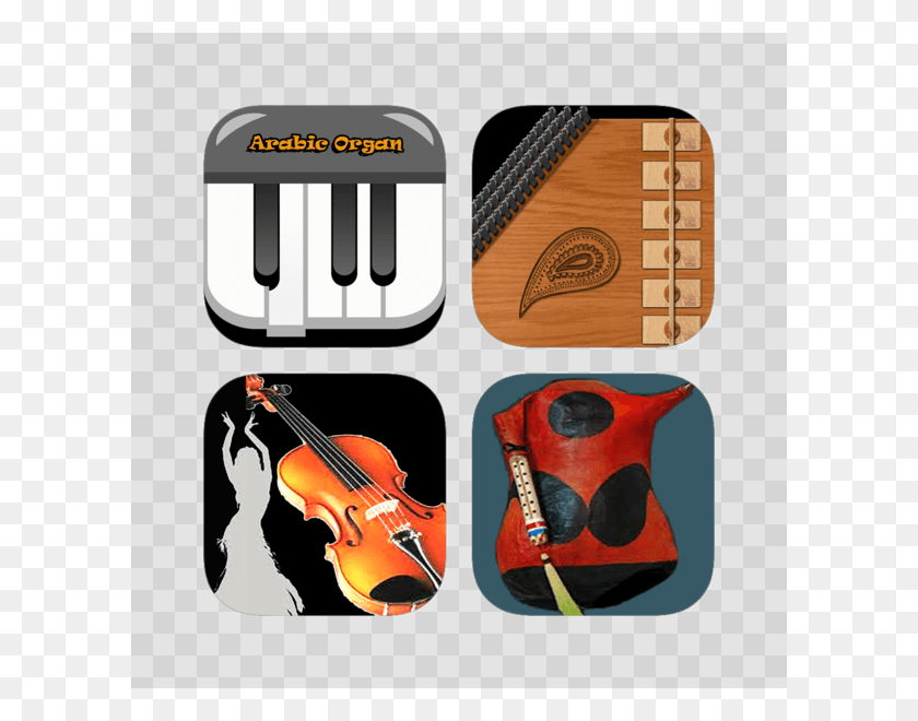 600x600 Descargar Png Instrumentos Musicales Orientales Paquete 2 En La App Store Teclado Musical, Actividades De Ocio, Instrumento Musical, Violín Hd Png
