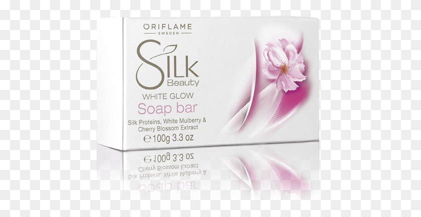 457x374 Oriflame Silk Beauty White Glow Soap, Poster, Advertisement, Flyer HD PNG Download