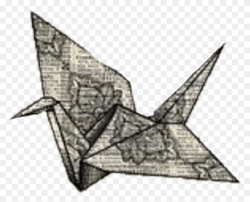 962x767 Origami Cranebirdpaper Folding, Paper, Animal HD PNG Download