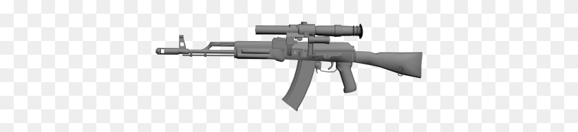 389x133 Original Ak 74 Pso, Gun, Weapon, Weaponry HD PNG Download