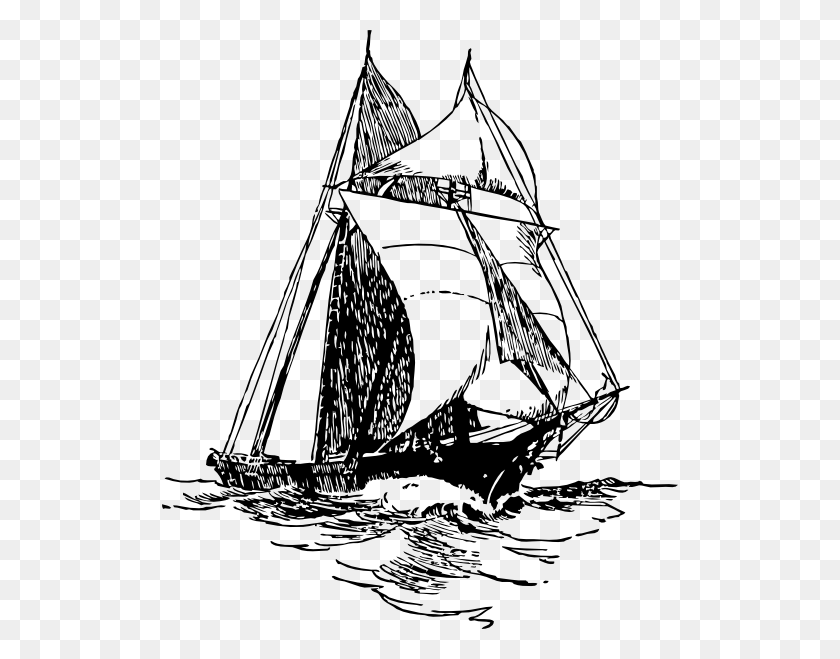 516x599 Original Clip Art File Sailing Ship Svg Images, Boat, Vehicle, Transportation HD PNG Download