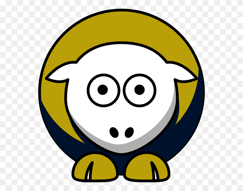 576x600 Original Clip Art File Sheep College Football, Logo, Symbol, Trademark HD PNG Download