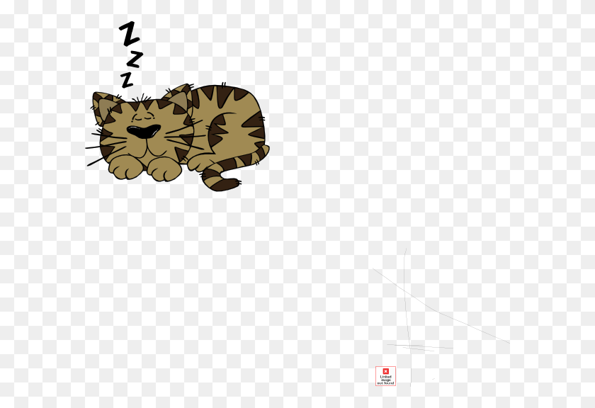 600x516 Original Clip Art File Sleeping Cat Svg Images, Animal, Mammal, Rodent HD PNG Download