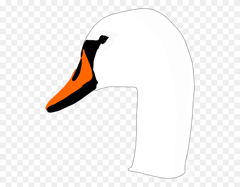 522x596 Original Clip Art File Swan Head Svg Images Downloading, Bird, Animal, Penguin HD PNG Download