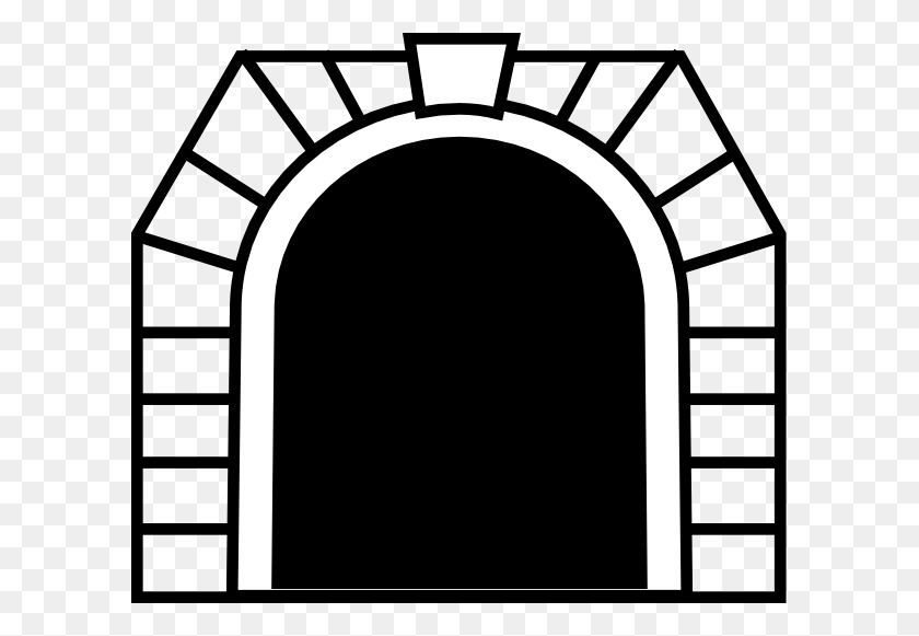 600x521 Original Clip Art File Tunnel Svg Images Downloading Tunnel Clipart, Architecture, Building, Arch HD PNG Download