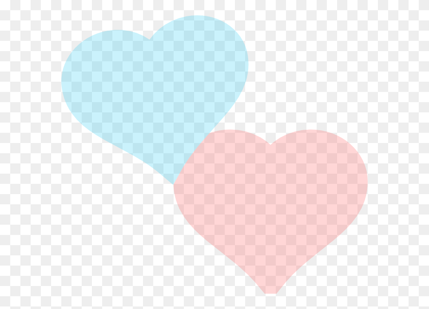 600x545 Original Clip Art File Two More Hearts Svg Images, Heart, Balloon, Ball HD PNG Download