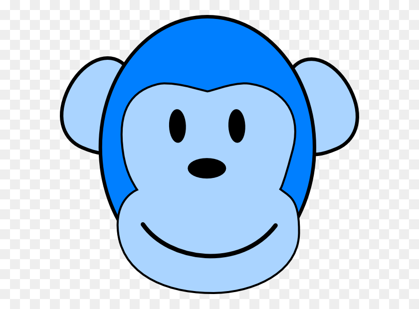 600x560 Original Clip Art File Very Blue Monkey Svg Images Blue Monkey Face Cartoon, Outdoors, Text, Rubber Eraser HD PNG Download