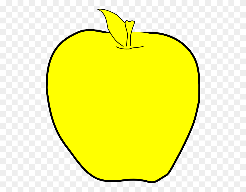 528x596 Original Clip Art File Yellow Apple Svg Images Apple, Plant, Fruit, Food HD PNG Download
