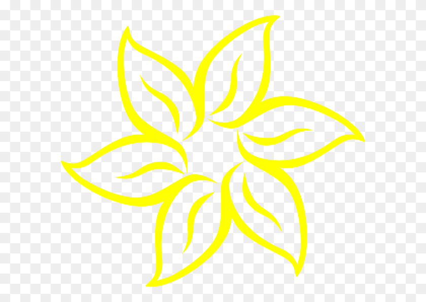 600x536 Original Clip Art File Yellow Flower Svg Images Sman 13 Depok, Graphics, Floral Design HD PNG Download