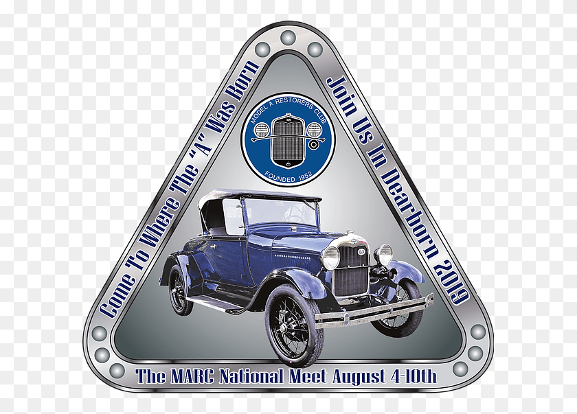 599x543 Original Color Tag Flipped Antique Car, Vehicle, Transportation, Automobile HD PNG Download