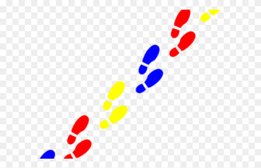 591x481 Original Free Colored Footprints Clipart, Medication, Pill HD PNG Download