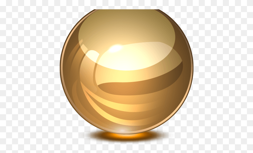 446x449 Original Glass Marble Vector, Sphere, Lamp, Gold HD PNG Download