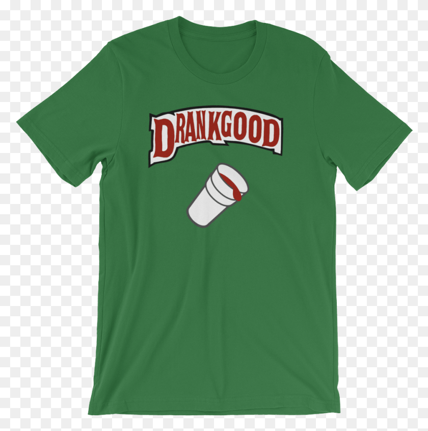 937x944 Descargar Png / Camiseta Verde Drankgood Doble Copa Original, Ropa, Vestimenta, Camiseta Hd Png