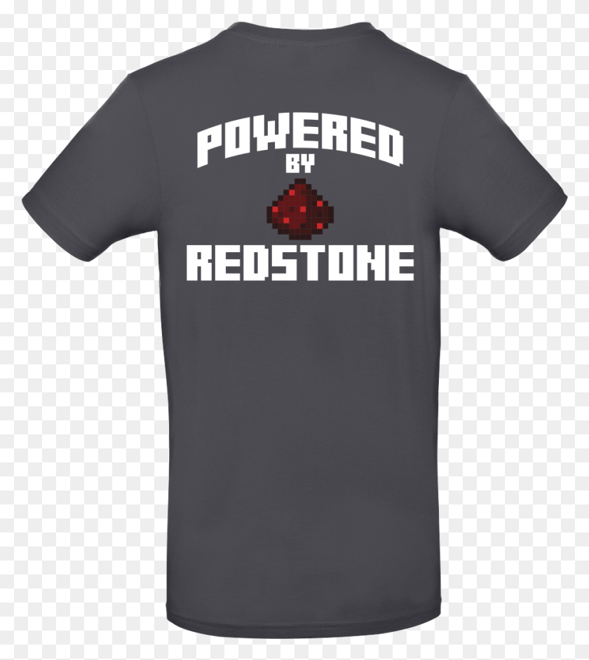 924x1045 Original Powered By Redstone T Shirt Bampc Exact Camisa Curso De Histria, Clothing, Apparel, T-shirt HD PNG Download