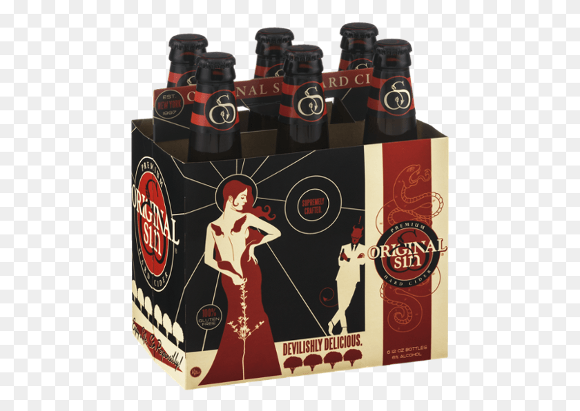 463x536 Original Sin Cider, Beer, Alcohol, Beverage HD PNG Download