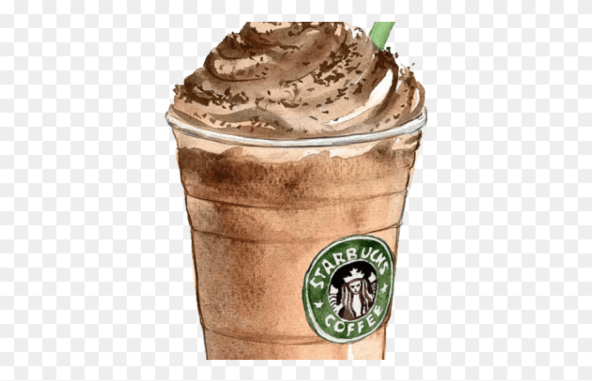 376x481 Original Starbucks Drink Cartoon Transparent Background, Juice, Beverage, Smoothie HD PNG Download