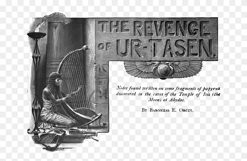659x488 Original Title Art For The Revenge Of Ur Tasen Monochrome, Person, Human, Harp HD PNG Download