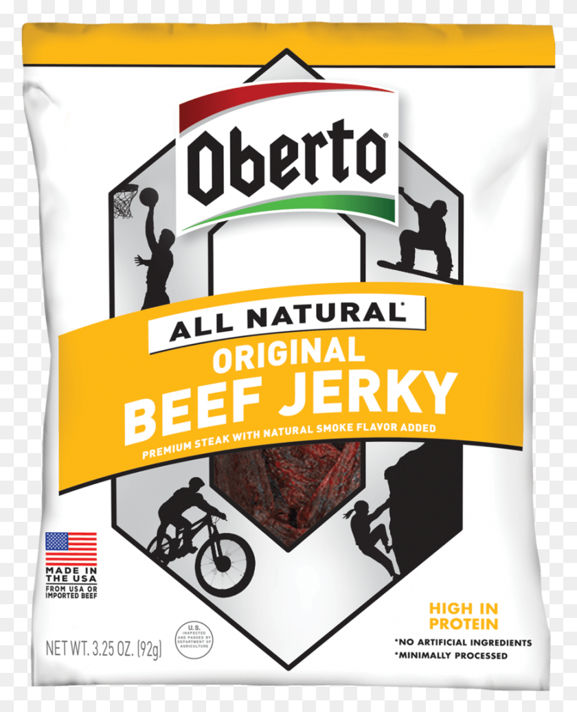 867x1087 Original Web Oberto Original Beef Jerky, Реклама, Плакат, Флаер Png Скачать