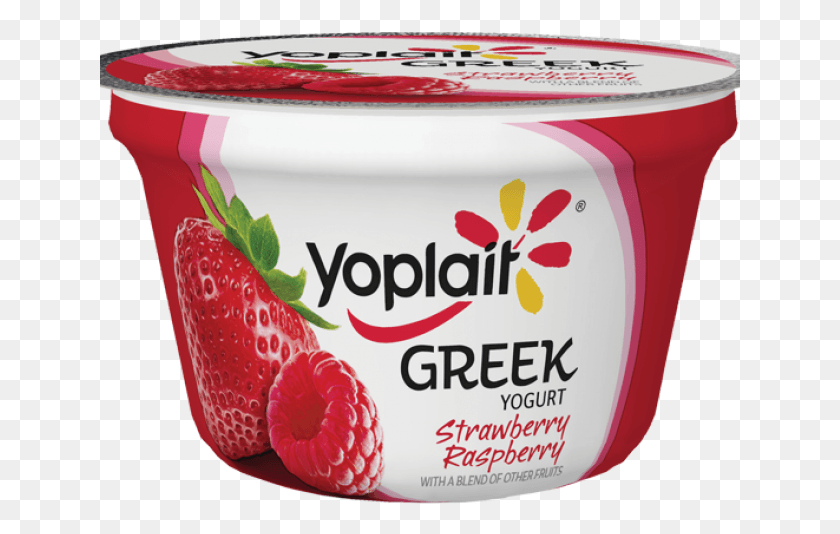 641x474 Original Yoplait Greek Strawberry Yogurt, Dessert, Food, Plant HD PNG Download