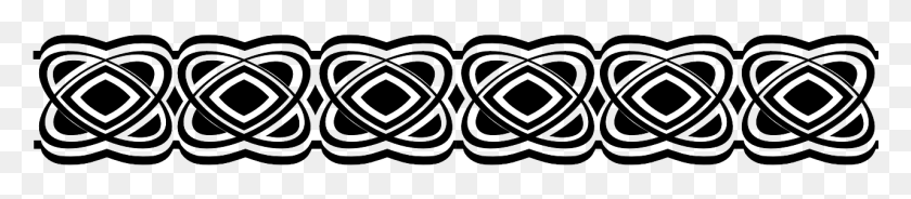 1281x205 Ornament Celtic Border Frame Image, Symbol, Text, Logo HD PNG Download