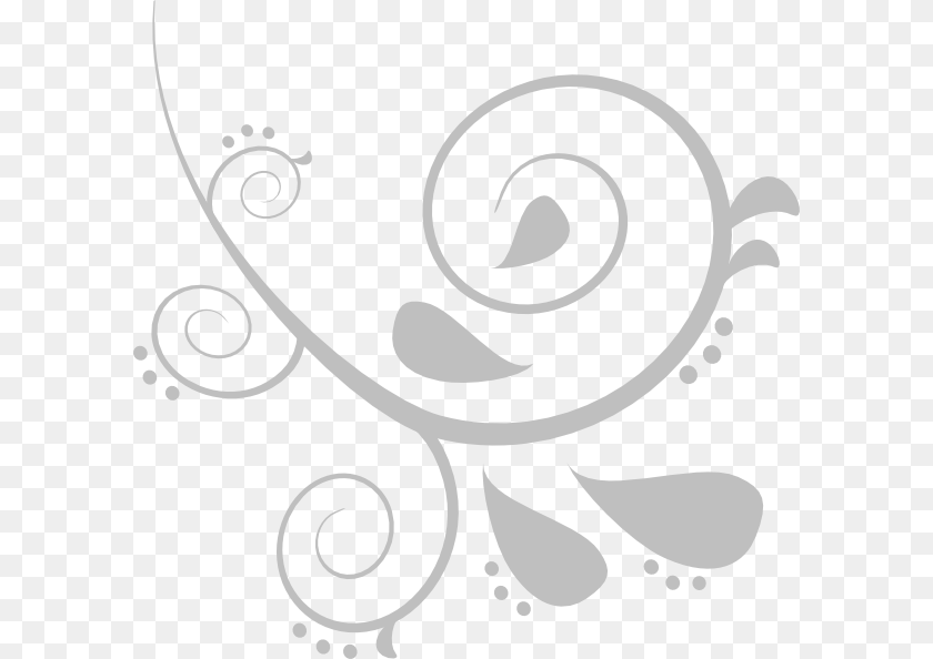 600x594 Ornament Clipart Swirl Floral Swirl Vector, Art, Floral Design, Graphics, Pattern PNG