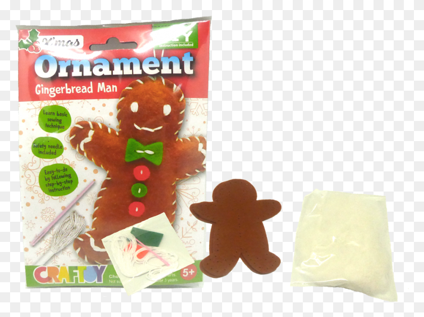 924x675 Ornament Craft Kit Gingerbread Man Gingerbread, Food, Cookie, Biscuit HD PNG Download