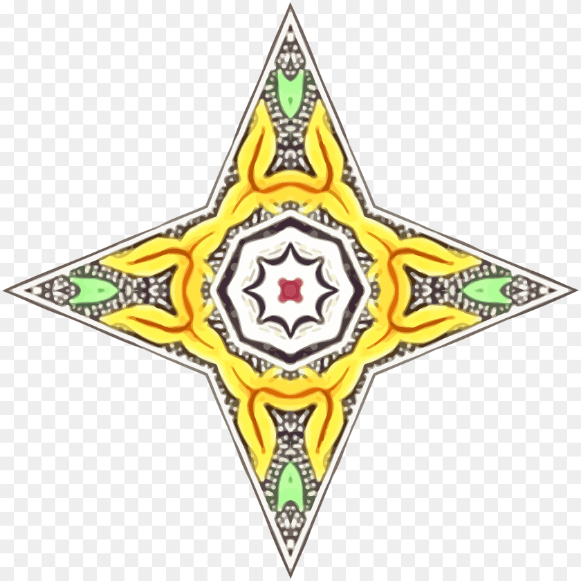 1920x1920 Ornamental Star Symbol, Pattern, Star Symbol Clipart PNG