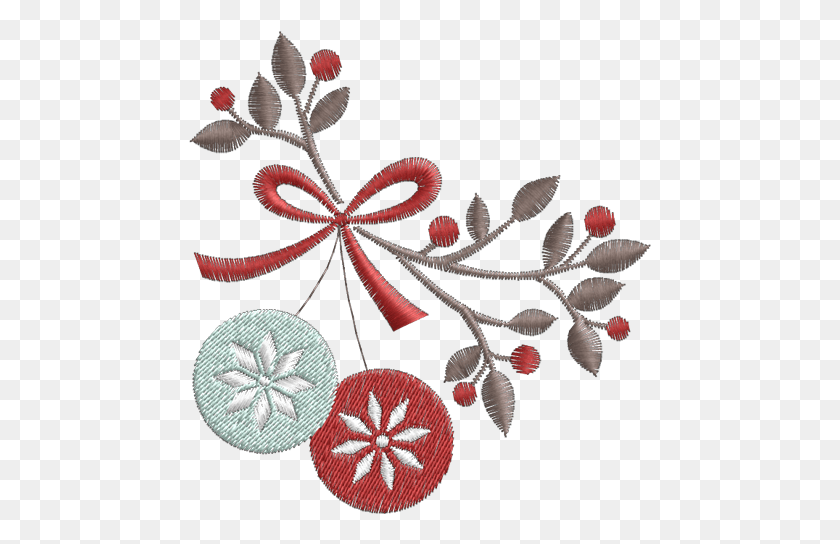463x484 Ornamentos De Natal Illustration, Pattern, Embroidery, Rug HD PNG Download