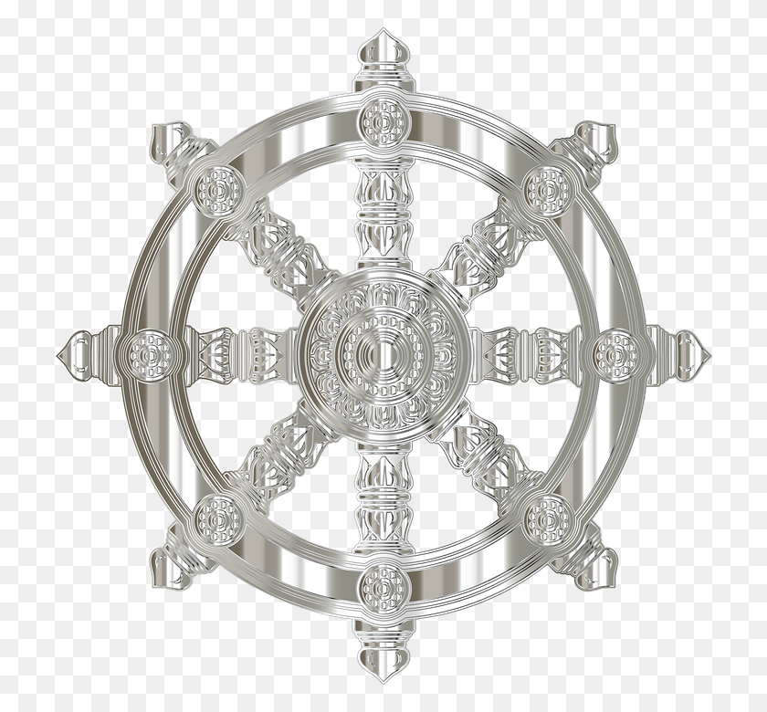 720x720 Ornate Decorative Dharma Wheel Buddhism Buddha Dharma Wheel, Symbol, Logo, Trademark HD PNG Download
