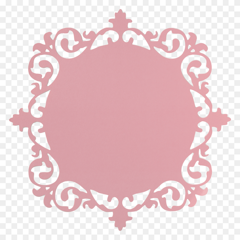 800x799 Ornate Frame Pink Cardstock Maroon Circle Frame, Poster, Advertisement, Oval Descargar Hd Png