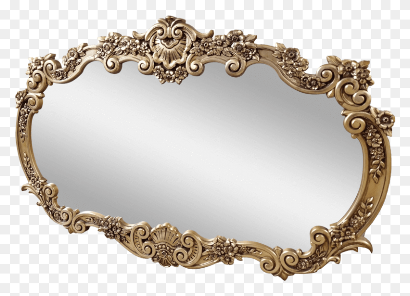 810x567 Ornate French Oval Mirror Antique, Bracelet, Jewelry, Accessories HD PNG Download