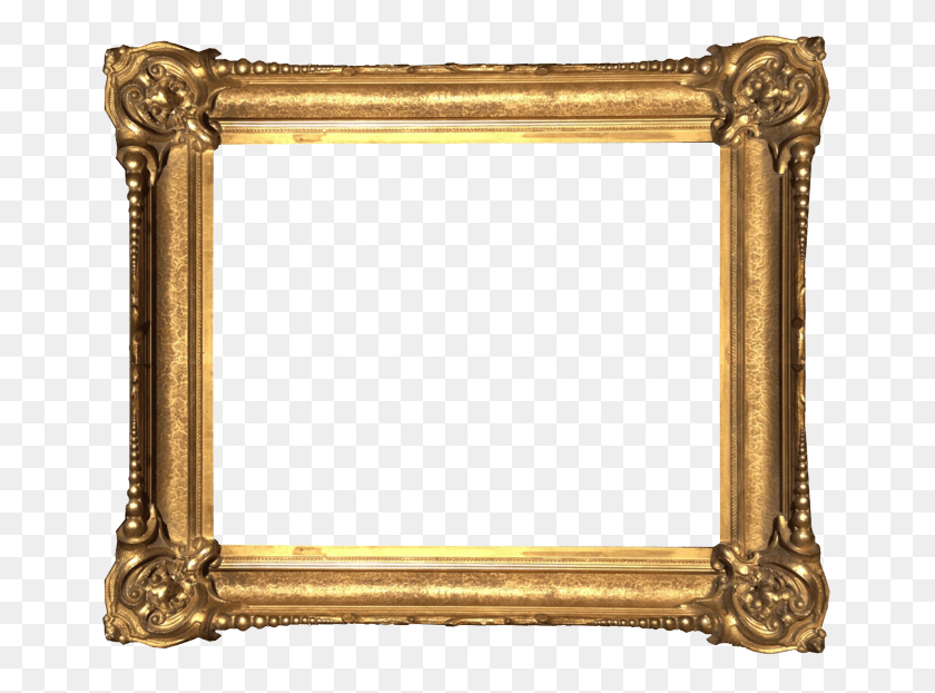 670x562 Ornate Gold Frames For Paintings Victorian Picture Frame, Mirror, Sink Faucet HD PNG Download