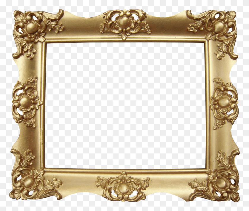 2012x1691 Ornate Gold Victorian Picture Frame 8 X 10 Victorian Era Picture Frame, Mirror, Altar, Church HD PNG Download