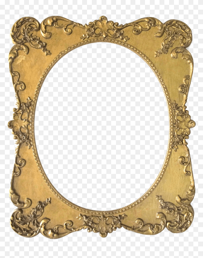 792x1024 Ornate Picture Frame Arc Studios Amp Gallery, Oval, Mirror HD PNG Download