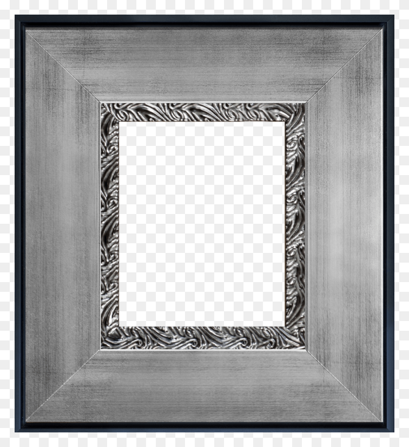908x1000 Ornate Silver King Custom Stacked Frame Mirror, Triangle, Wood HD PNG Download
