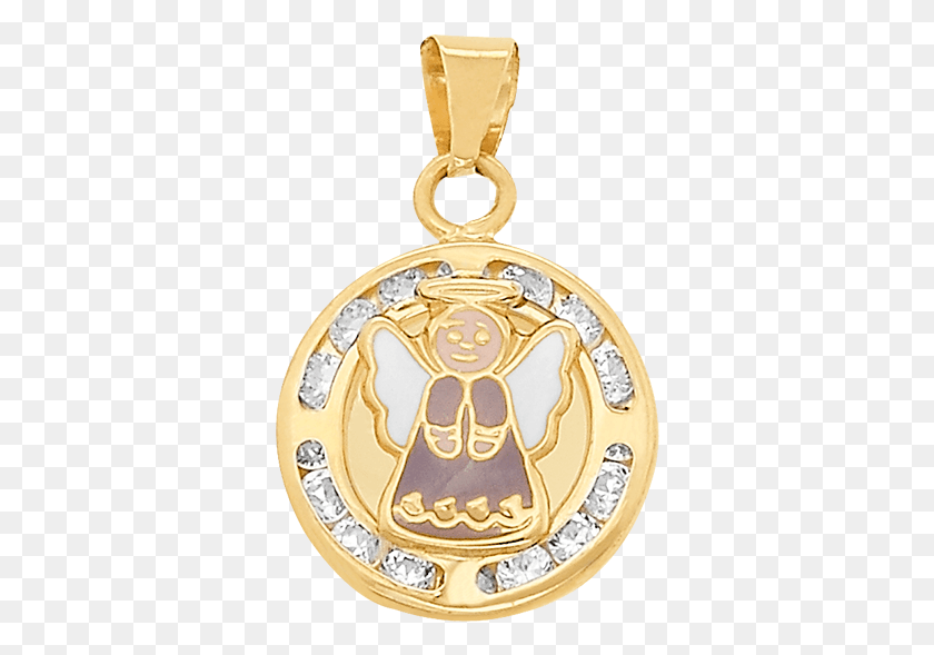346x529 Medalla De Oro Para Bautizo, Medallón, Colgante, Joyería Hd Png