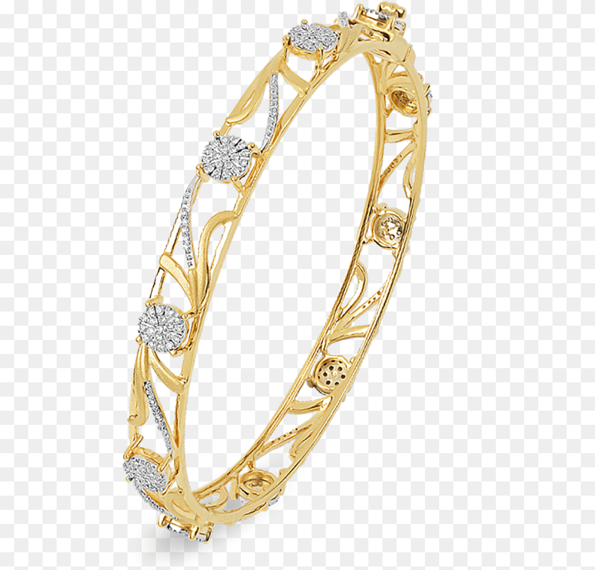 498x805 Orra Diamond Bangle Bangle, Accessories, Gold, Jewelry, Ornament PNG