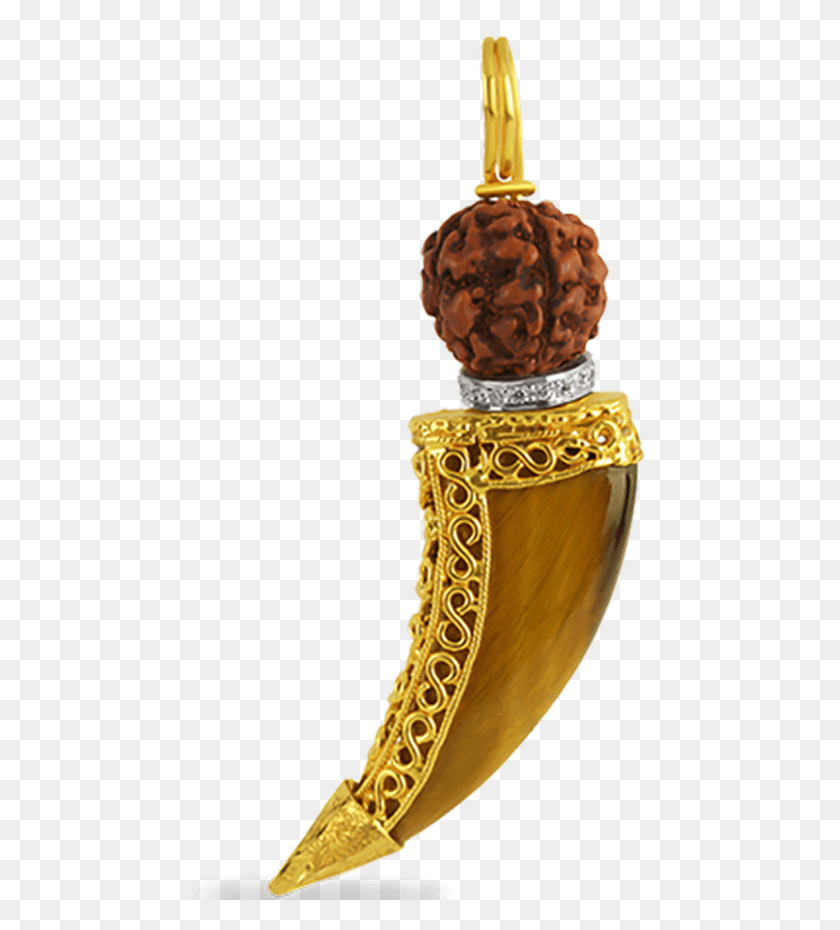 464x870 Descargar Png Orra Espiritual Rudra Vyaghranakha Diseños De Uñas De Tigre Colgante De Oro, Botella, Cosméticos, Perfume Hd Png