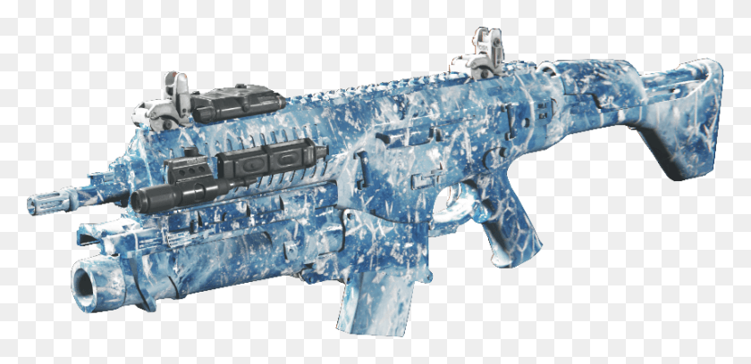 854x382 Osa Frosted Iw Assault Rifle, Gun, Weapon, Weaponry HD PNG Download